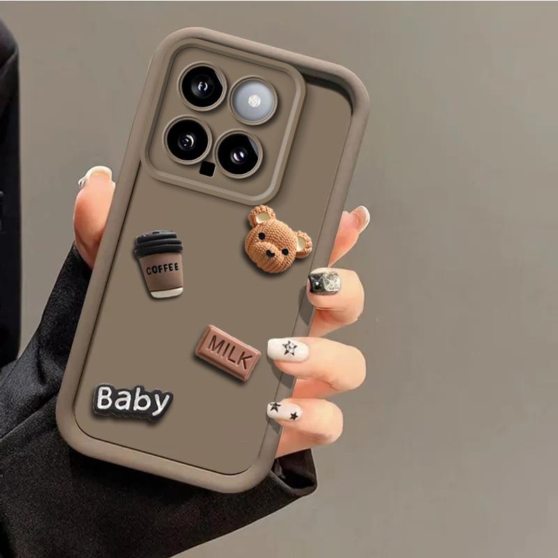 Cute 3D Bear Coffee Milk Candy Liquid Phone Case для Xiaomi Mi 14 Pro 13 12 Lite 11 13T 12T Poco X6 X5 Pro X4 GT X3 M6 M4 M3 F5 F4 F3 GT Обкладинка з мультфільмом Xiaomi Mi 12 білий
Cute 3D Bear Coffee Milk Candy Liquid Phone Case для Xiaomi Mi 14 Pro 13 12 Lite 11 13T 12T Poco X6 X5 Pro X4 GT X3 M6 M4 M3 F5 F4 F3 GT Обкладинка з мультфільмом Xiaomi Mi 12 білий