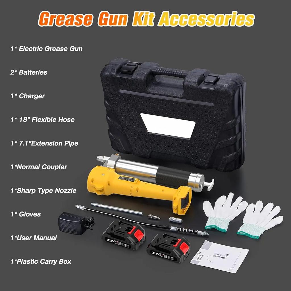 10000 PSI Гибкий шланг Пистолет для смазки Профессиональный Lube Oil Электроинструменты Аккумуляторный Портативный Электрический Набор пистолета для смазки
10000 PSI Гибкий шланг Пистолет для смазки Профессиональный Lube Oil Электроинструменты Аккумуляторный Портативный Электрический Набор пистолета для смазки