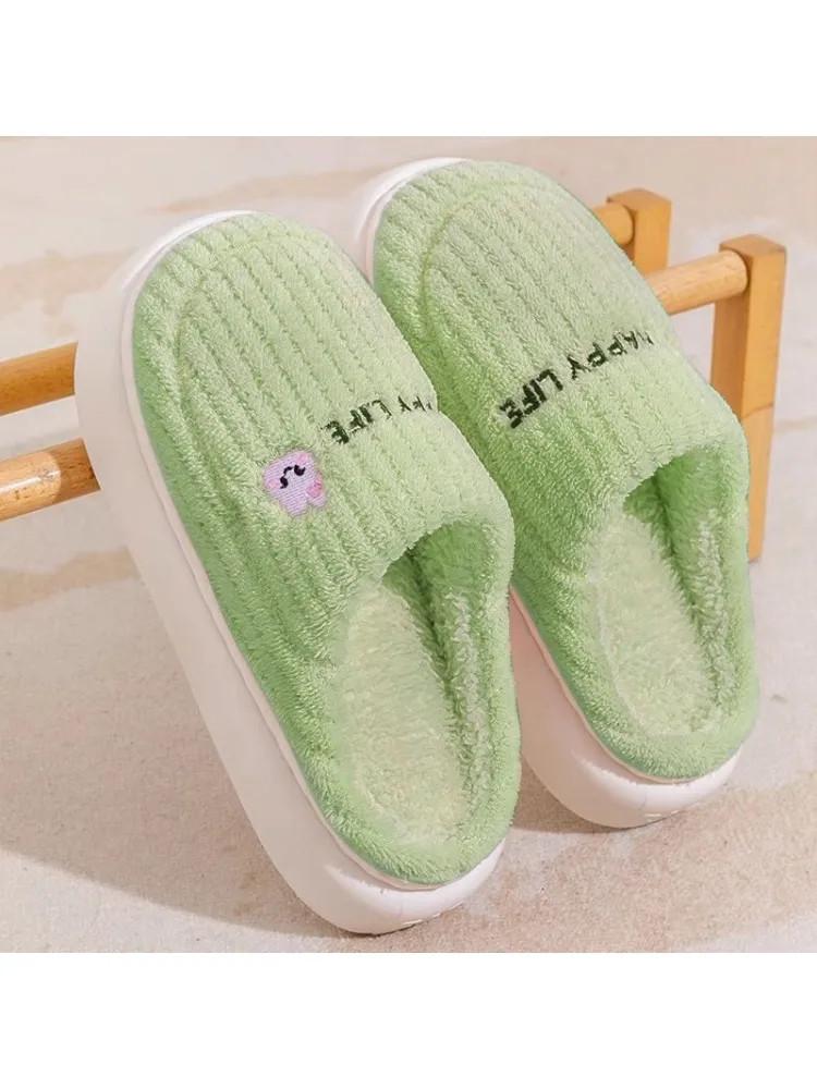 Winter Cotton Slippers For Men, Thick Soled Indoor, Warm And Comfortable For Home Use, With Added Velvet For Couple Slippers 38 зелений
Winter Cotton Slippers For Men, Thick Soled Indoor, Warm And Comfortable For Home Use, With Added Velvet For Couple Slippers 38 зелений