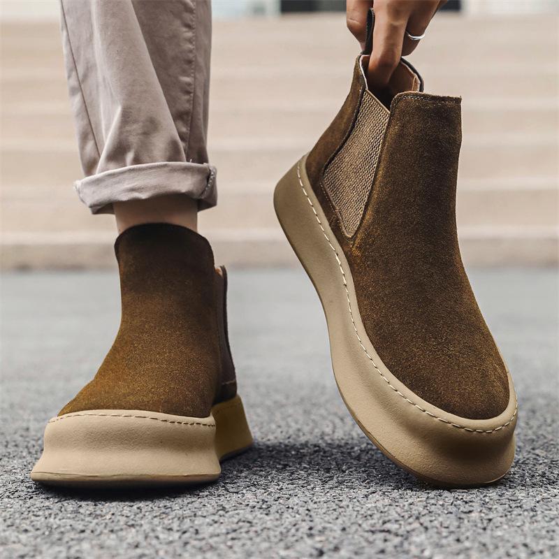 Chelsea boots men s autumn and winter new retro British style high-top shoes trendy short boots men s Martin boots men 1203-J 44 світло-коричневого кольору
Chelsea boots men s autumn and winter new retro British style high-top shoes trendy short boots men s Martin boots men 1203-J 44 світло-коричневого кольору