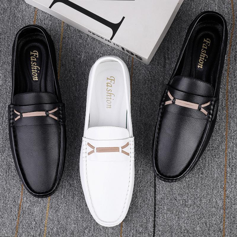New Men s Fashion Casual Versatile Leather Sleeve Little White Bean Shoes Comfortable and Breathable Business Casual Leather Shoes Men s 38 білий
New Men s Fashion Casual Versatile Leather Sleeve Little White Bean Shoes Comfortable and Breathable Business Casual Leather Shoes Men s 38 білий