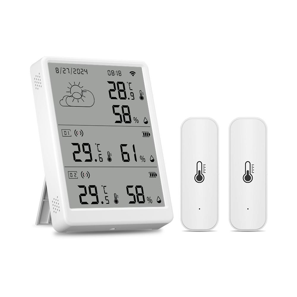 Tuya RF433 Indoor Temperature Hygrometer WiFi Thermometer Smart Life Devices Home Automation With Multiple Sensors With 2 Sensors
Tuya RF433 Indoor Temperature Hygrometer WiFi Thermometer Smart Life Devices Home Automation With Multiple Sensors With 2 Sensors