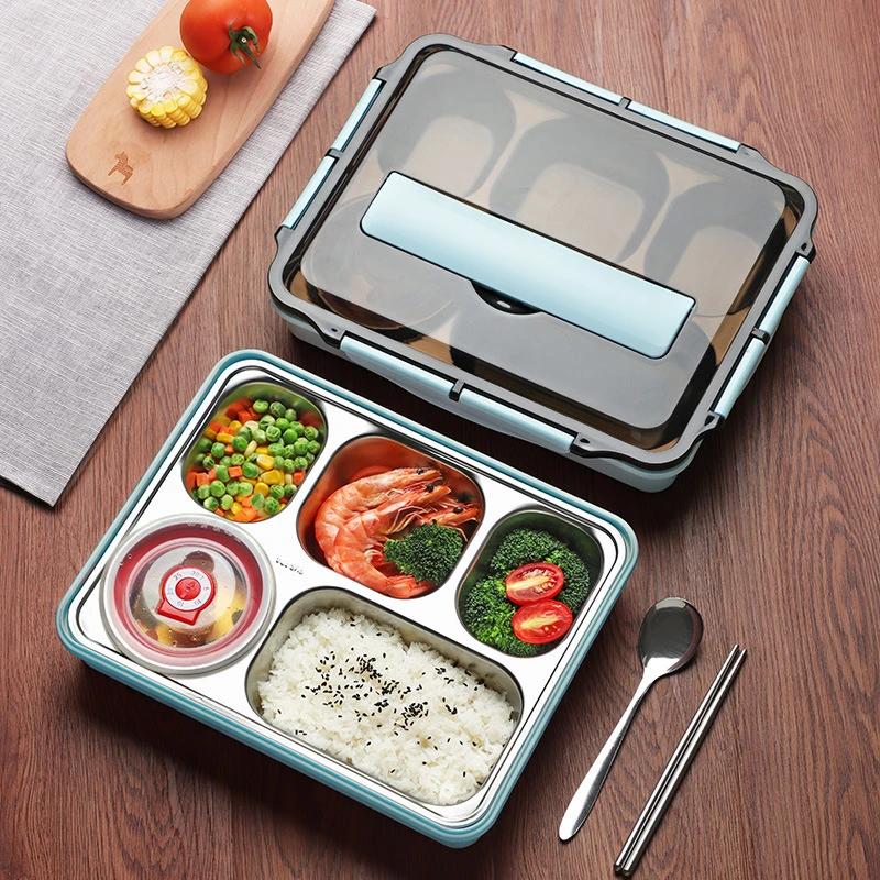 Stainless Steel Thermal Lunch Box Layers Multi Grids Tableware Students School Adult Lunch Boxes Spoon Chopsticks Storage Box
Stainless Steel Thermal Lunch Box Layers Multi Grids Tableware Students School Adult Lunch Boxes Spoon Chopsticks Storage Box