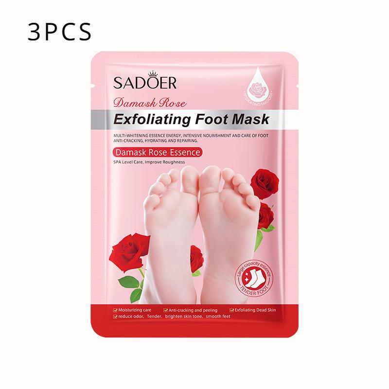 Відлущувальна та відновлююча маска для ніг SADOER Rose Anti-Dry Crack, зволожуюча та омолоджувальна маска для ніг 3pcs
Відлущувальна та відновлююча маска для ніг SADOER Rose Anti-Dry Crack, зволожуюча та омолоджувальна маска для ніг 3pcs