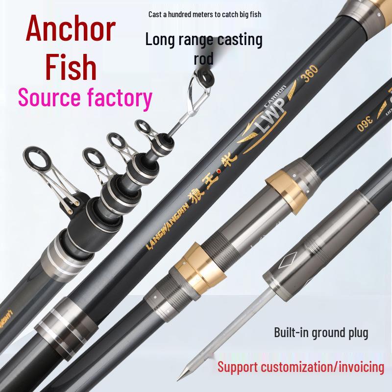 Wolf King Female Sea Fishing Rod: Long Cast, Super Hard, Ideal for Silver Carp & Bighead. 3.6m Rod
Wolf King Female Sea Fishing Rod: Long Cast, Super Hard, Ideal for Silver Carp & Bighead. 3.6m Rod