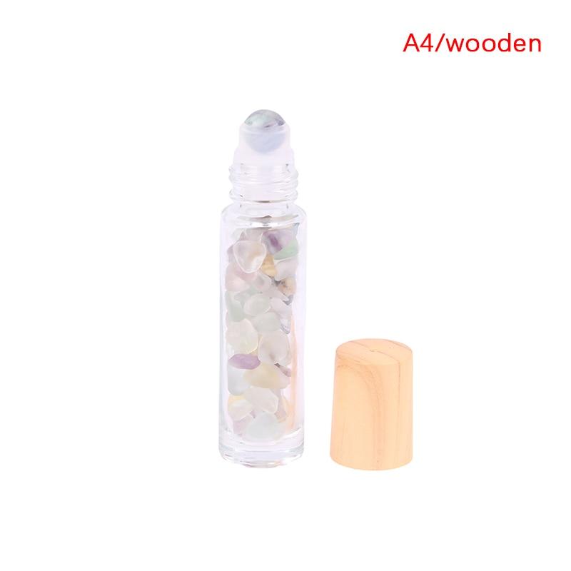 10ml Natural Gemstone Roller Ball Bottle Refillable Essential Oil Body Perfume Glass inside Healing Crystal Beauty Chips 1pc
10ml Natural Gemstone Roller Ball Bottle Refillable Essential Oil Body Perfume Glass inside Healing Crystal Beauty Chips 1pc