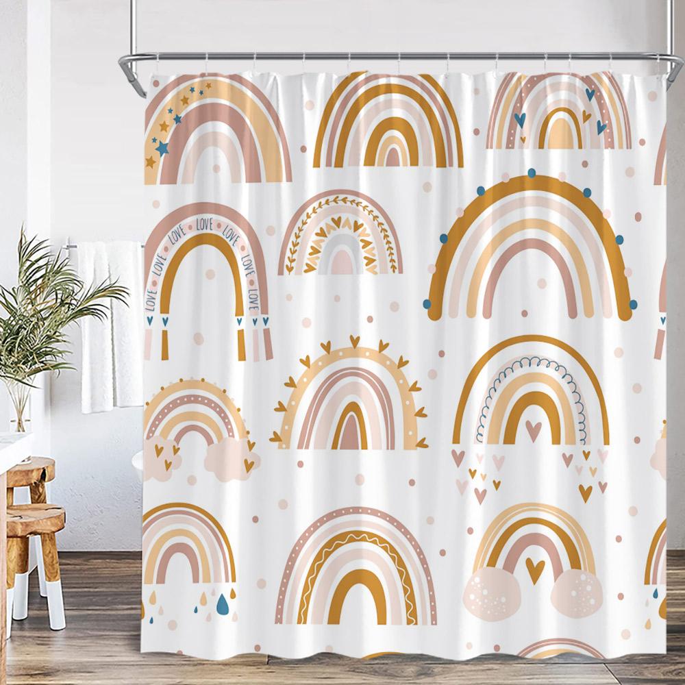 Cartoon Shower Curtain Autumn Leaf Heart Pattern Pink Love Doodle Bathroom Decor Kid Child Polyester Bath Curtain with Hook 90x180cm-35x70in
Cartoon Shower Curtain Autumn Leaf Heart Pattern Pink Love Doodle Bathroom Decor Kid Child Polyester Bath Curtain with Hook 90x180cm-35x70in