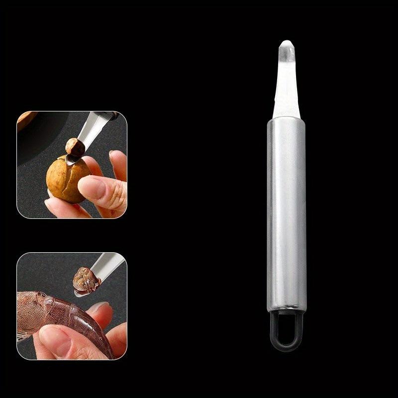 Инструмент для чистки креветок из нержавеющей стали - Эргономичная ручка, Инструмент для удаления панциря морепродуктов, Нож для чистки креветок, Кухонный гаджет для удаления мяса
Инструмент для чистки креветок из нержавеющей стали - Эргономичная ручка, Инструмент для удаления панциря морепродуктов, Нож для чистки креветок, Кухонный гаджет для удаления мяса