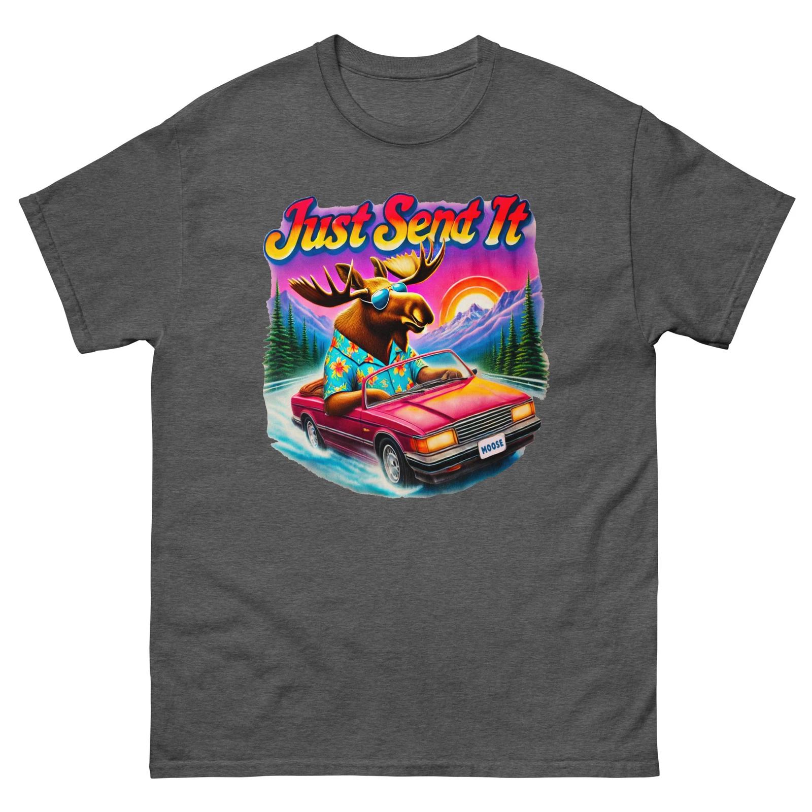 Just Send It T-shirt, Moose Driving, Hawaiian Shirt, Funny T-shirt Design, 4XL
Just Send It T-shirt, Moose Driving, Hawaiian Shirt, Funny T-shirt Design, 4XL