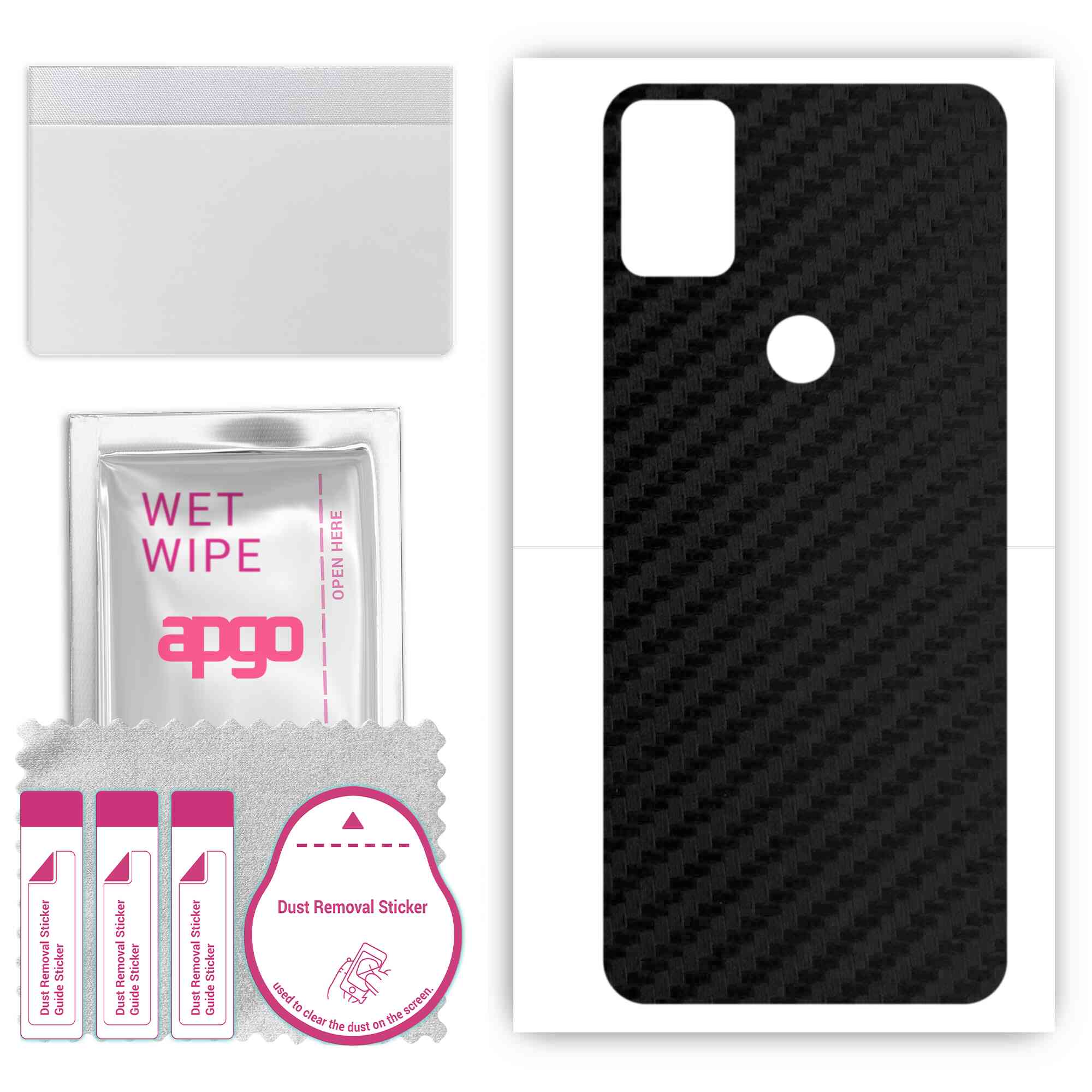 apgo Protective Skin Sticker for the back compatible with Alcatel 3x, Wrap Film, Foil, Vinyl - Pattern Carbon Black
apgo Protective Skin Sticker for the back compatible with Alcatel 3x, Wrap Film, Foil, Vinyl - Pattern Carbon Black