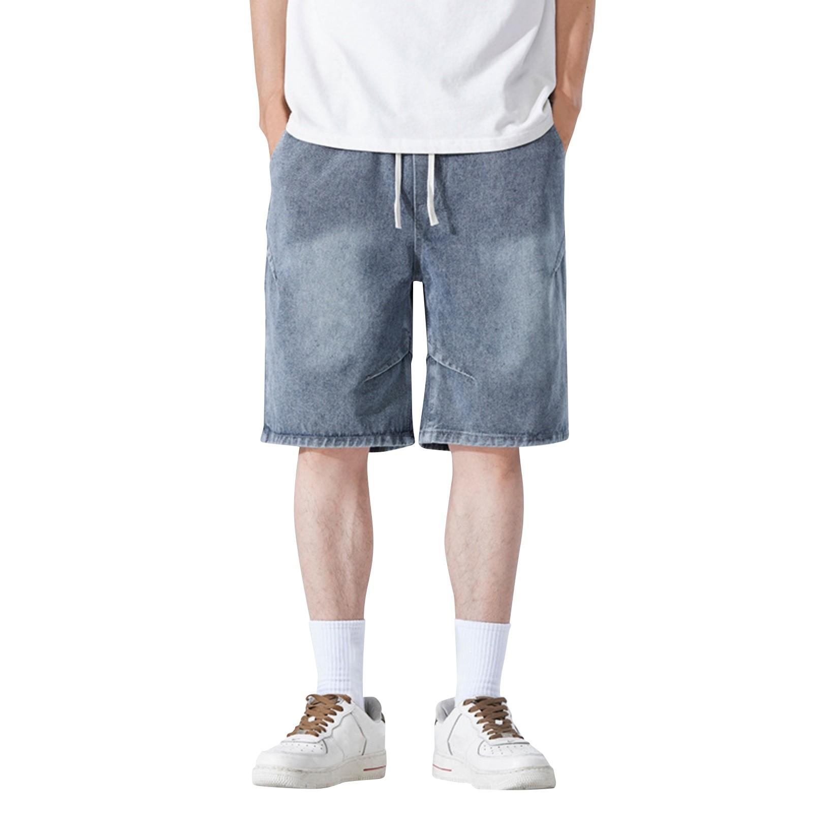 Летние джинсовые шорты с потертостями, мужские свободные повседневные шорты XL синий
Летние джинсовые шорты с потертостями, мужские свободные повседневные шорты XL синий