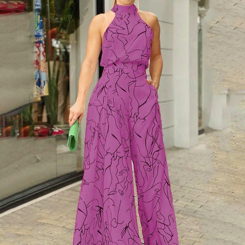 2023 Принтованный комбинезон с завязками на талии в повседневном стиле Модный комбинезон Purple XL
2023 Принтованный комбинезон с завязками на талии в повседневном стиле Модный комбинезон Purple XL