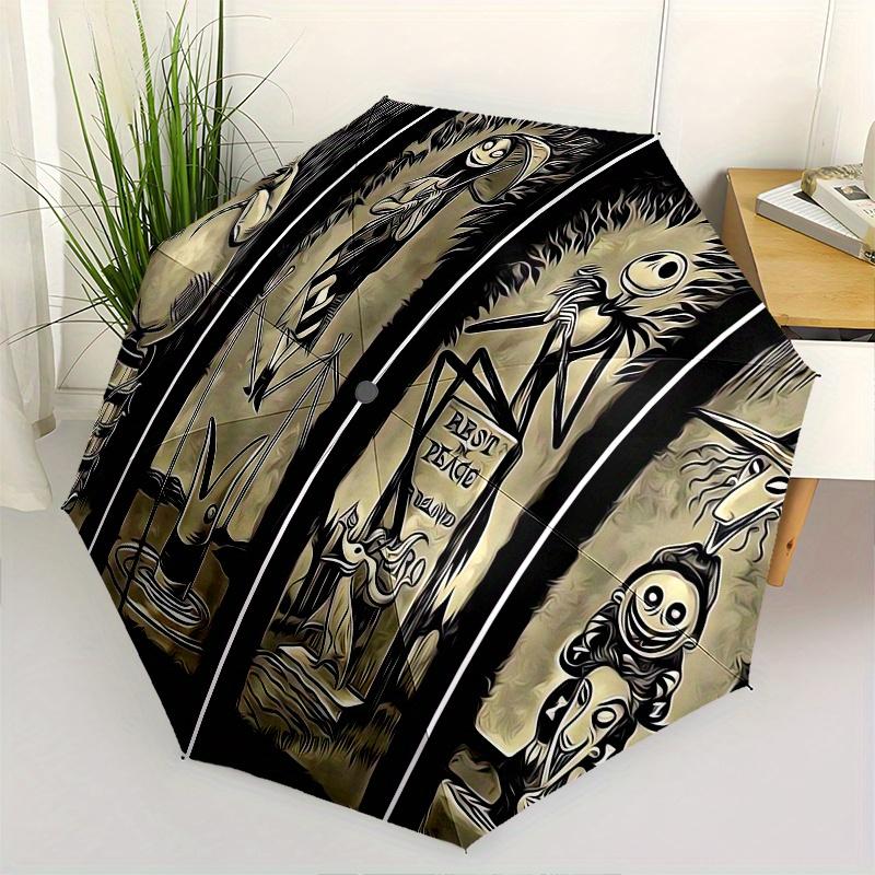 Nightmare Before Christmas Themed Automatic Opening and Closing Folding Umbrella, Reinforced 8 Ribs, Compact Travel Design, Fashionable Fold
Nightmare Before Christmas Themed Automatic Opening and Closing Folding Umbrella, Reinforced 8 Ribs, Compact Travel Design, Fashionable Fold