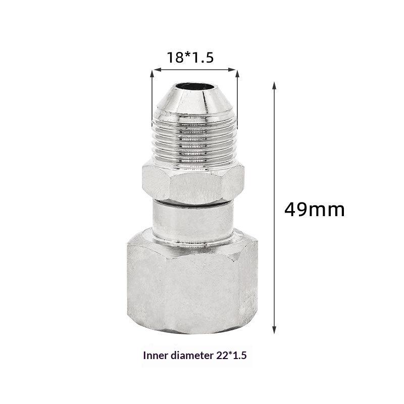 1Pcs Stainless Steel Adapter Coupler High Pressure Anti Twist Wash Gun To Hose Connector M22 Swivel Fitting A5
1Pcs Stainless Steel Adapter Coupler High Pressure Anti Twist Wash Gun To Hose Connector M22 Swivel Fitting A5