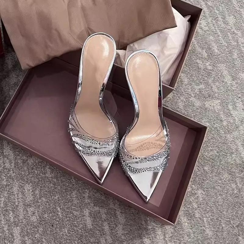 Летние новые туфли-шлепанцы с открытым носком, острым носком, стразами, прозрачного ПВХ, на шпильке, для женщин, сексуальные, для улицы 40 серебряный
Летние новые туфли-шлепанцы с открытым носком, острым носком, стразами, прозрачного ПВХ, на шпильке, для женщин, сексуальные, для улицы 40 серебряный