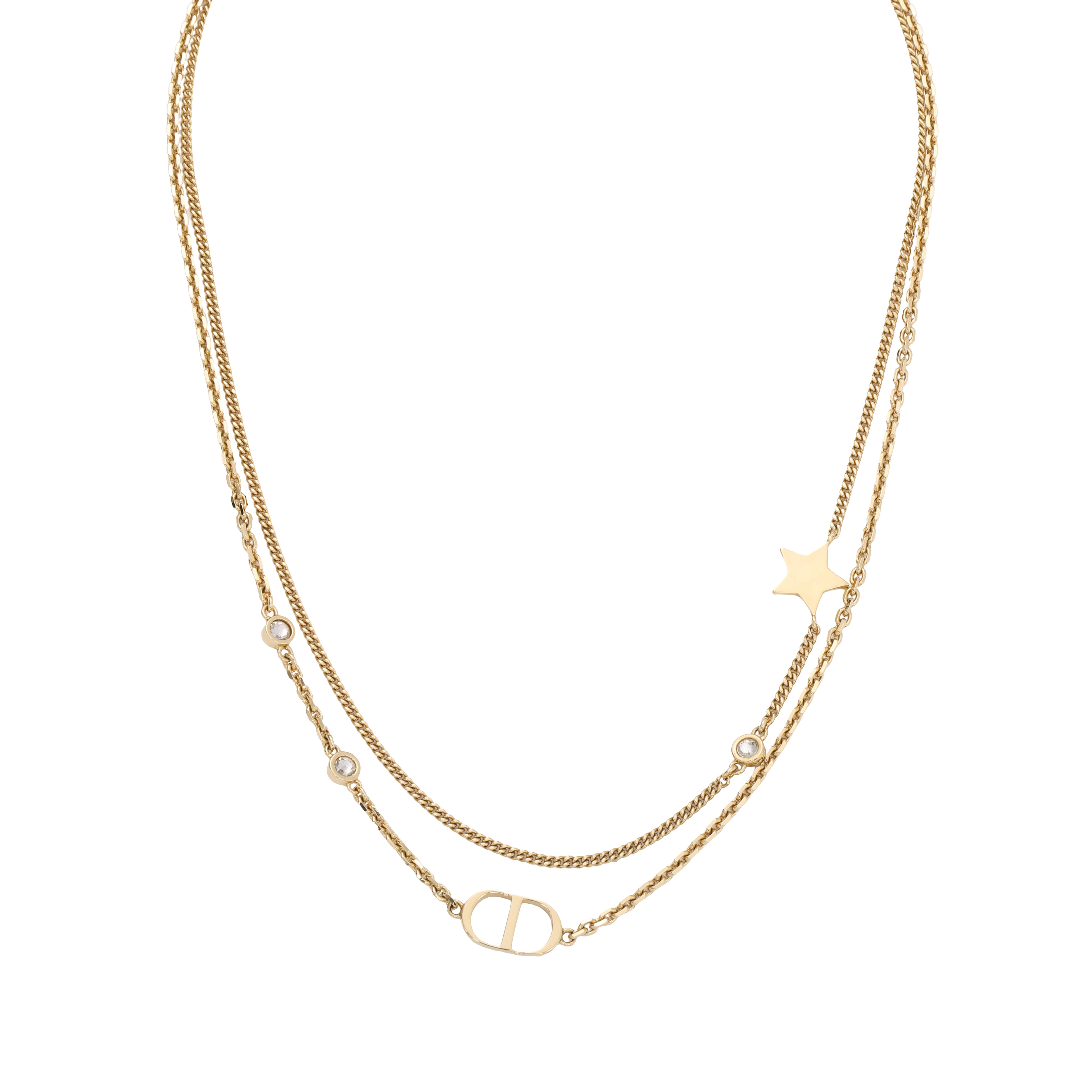 Dior CD Series Double Layer Crystal Necklace Women necklace Gold N1155PMTCY-D301 Box+Shopping Bag
Dior CD Series Double Layer Crystal Necklace Women necklace Gold N1155PMTCY-D301 Box+Shopping Bag
