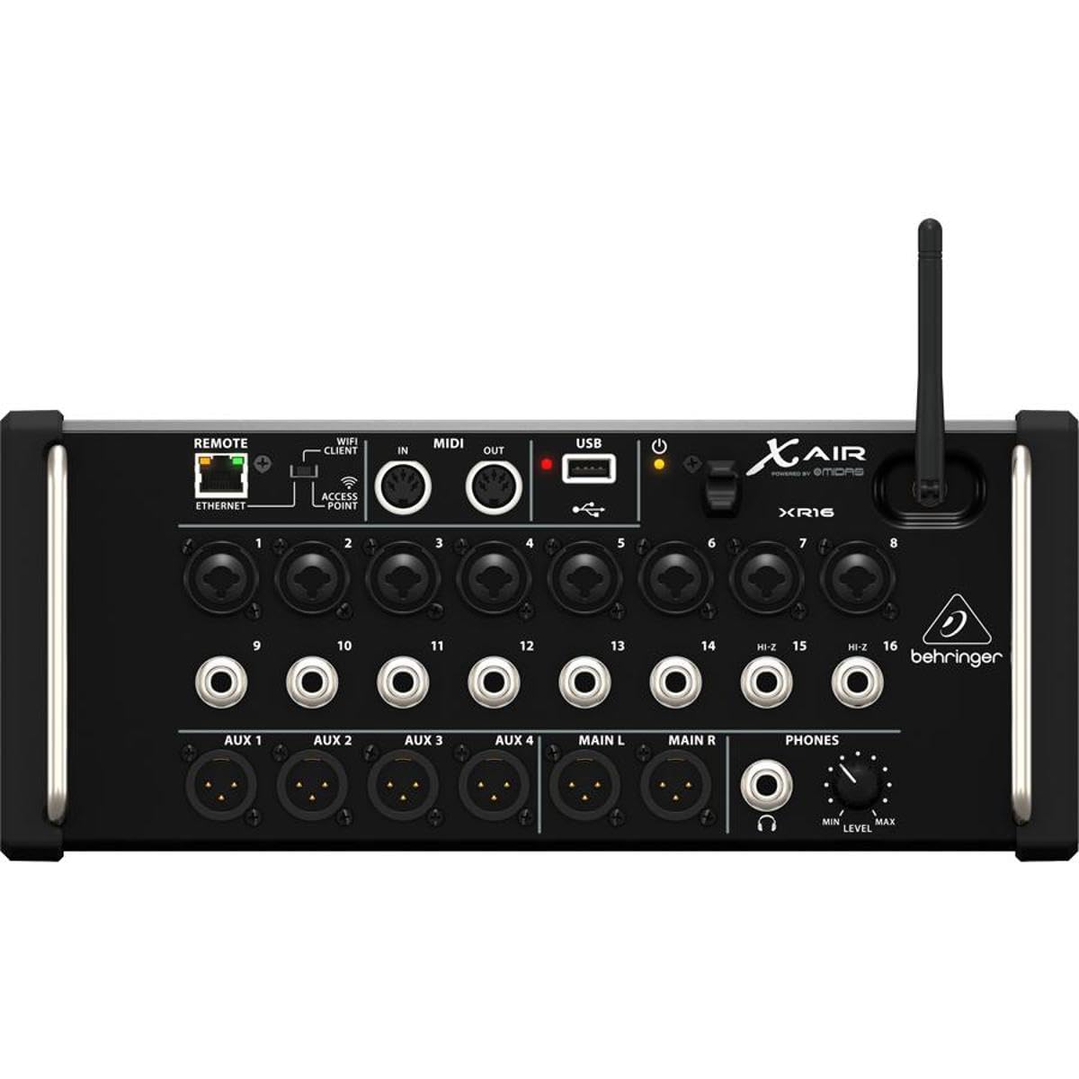 Behringer X Air XR16 Digital Mixer for Tablets with and USB Recorder iPad/Android Wi-Fi
Behringer X Air XR16 Digital Mixer for Tablets with and USB Recorder iPad/Android Wi-Fi