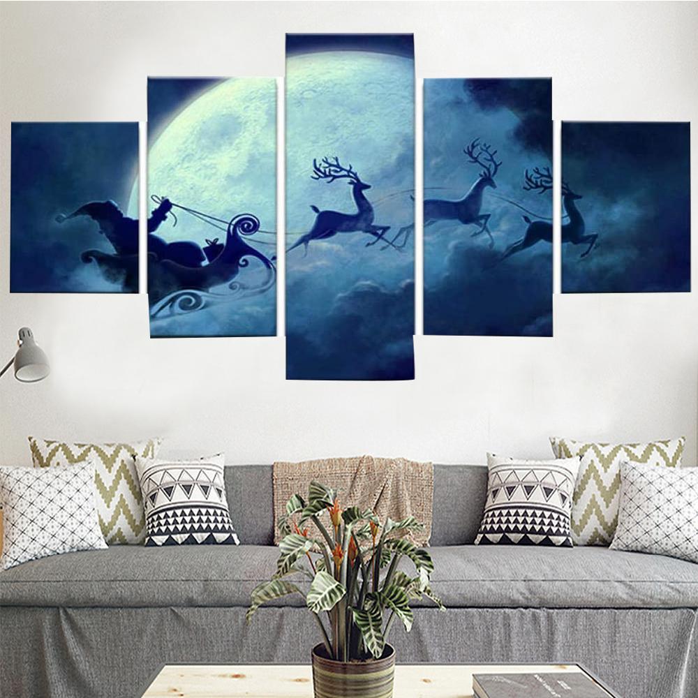 5 Pieces Wall Art Canvas Cartoon Landscape Poster Deer Flying In The Sky Modern Home Canvas Pictures For Living Room Decor
5 Pieces Wall Art Canvas Cartoon Landscape Poster Deer Flying In The Sky Modern Home Canvas Pictures For Living Room Decor