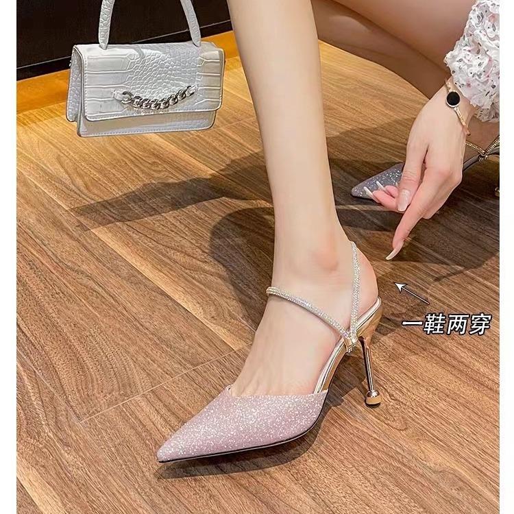 High-heeled women s new rhinestone in the summer of 2025, thin heel, shallow mouth, half drag two, wearing slippers and high-heeled sandals women 34
High-heeled women s new rhinestone in the summer of 2025, thin heel, shallow mouth, half drag two, wearing slippers and high-heeled sandals women 34