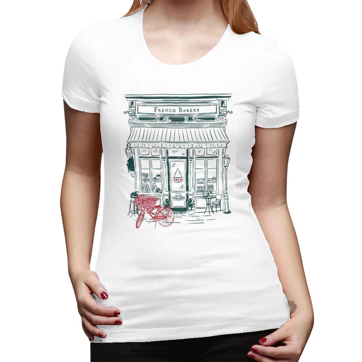 French Bakery TShirt for Women Crew Neck Streetwear T Shirts Womens Short Sleeve Summer Clothes Tops S
French Bakery TShirt for Women Crew Neck Streetwear T Shirts Womens Short Sleeve Summer Clothes Tops S