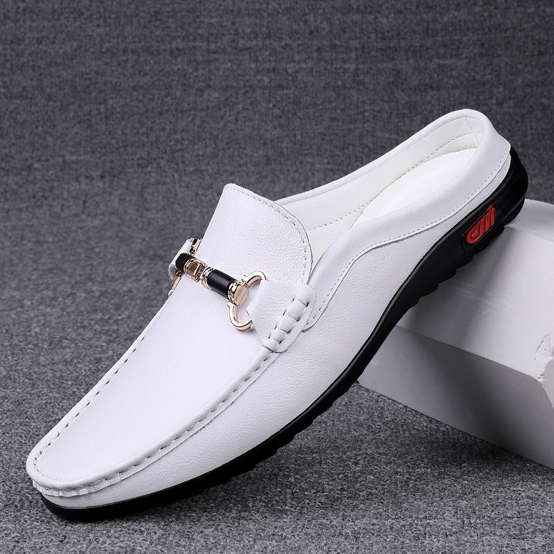 Модные весенние мужские кожаные полутапочки, новые повседневные кожаные туфли, мягкий кожаный удобный верхний слой, мужская обувь из коровьей кожи, мягкая подошва 42 белый
Модные весенние мужские кожаные полутапочки, новые повседневные кожаные туфли, мягкий кожаный удобный верхний слой, мужская обувь из коровьей кожи, мягкая подошва 42 белый