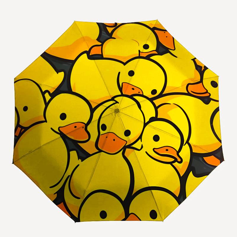 1pc Ducklings Rubber Automatic Open/Close Umbrella with Windproof, Functional Design, 8-Rib Sturdy Canopy
1pc Ducklings Rubber Automatic Open/Close Umbrella with Windproof, Functional Design, 8-Rib Sturdy Canopy