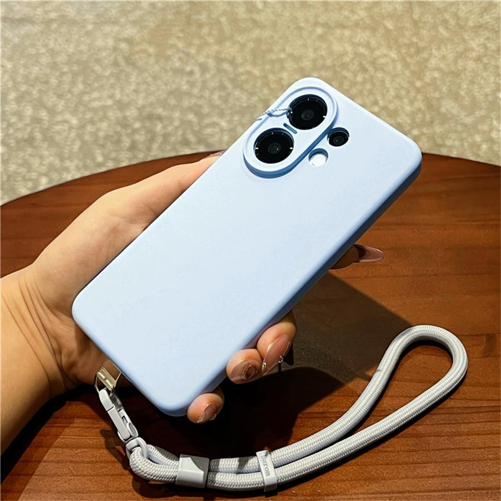 For vivo S30 5G Case Precise Cutouts Liquid Silicone+PC Phone Cover with Wrist Strap Baby Blue
For vivo S30 5G Case Precise Cutouts Liquid Silicone+PC Phone Cover with Wrist Strap Baby Blue