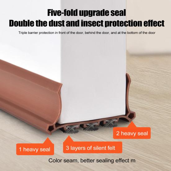 1M Door Bottom Sealing Strip Under-Door Sweep Weather Stripping Light Noise Dust Blocking Windproof Door Stopper Door Bottom Gap Filler Strip
1M Door Bottom Sealing Strip Under-Door Sweep Weather Stripping Light Noise Dust Blocking Windproof Door Stopper Door Bottom Gap Filler Strip