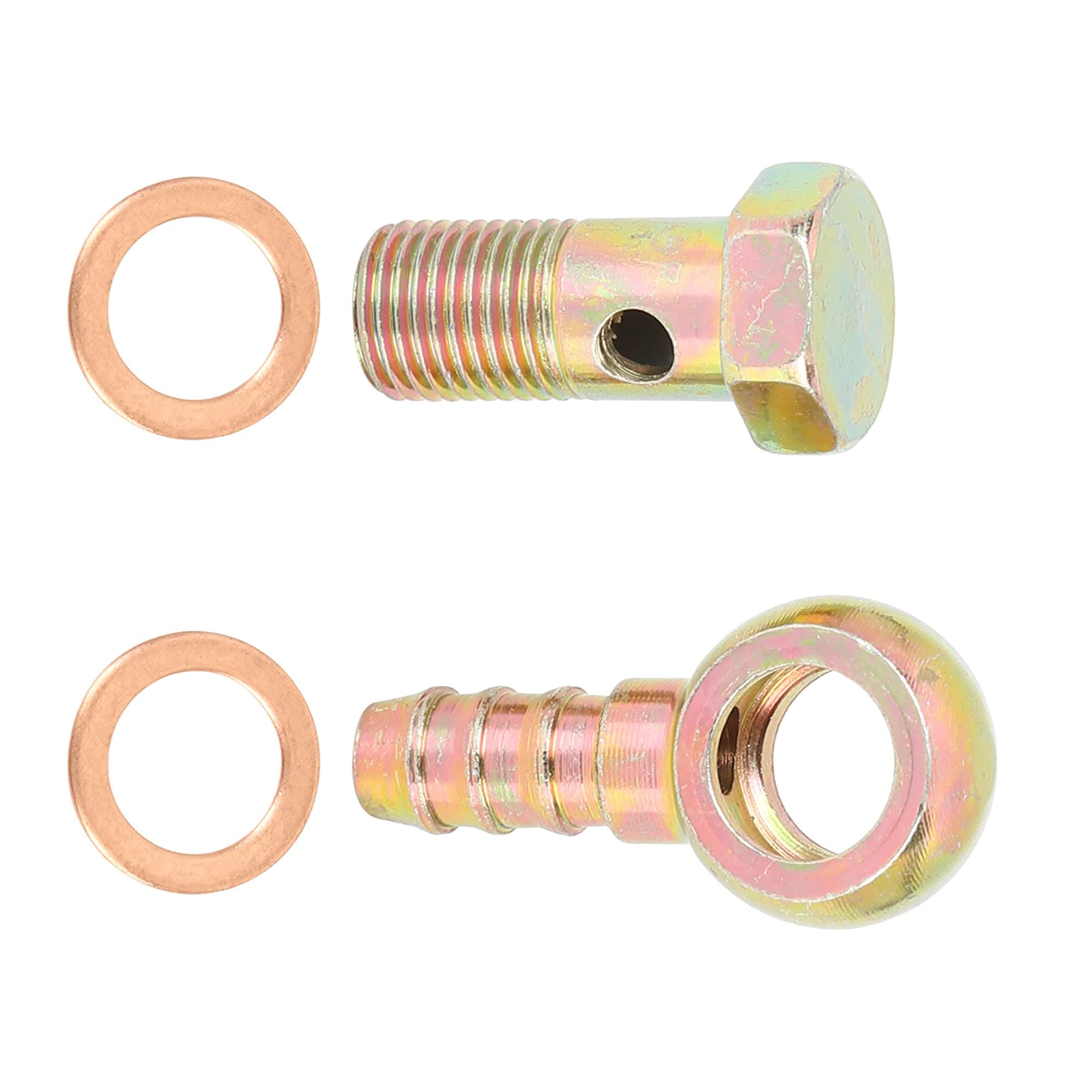 Edinstry Banjo Hose Oil Tools 12mm Banjo Hose Barb Bolt Accessories Banjo Bolt Kit Bronze Color Tone Auto Metal
Edinstry Banjo Hose Oil Tools 12mm Banjo Hose Barb Bolt Accessories Banjo Bolt Kit Bronze Color Tone Auto Metal