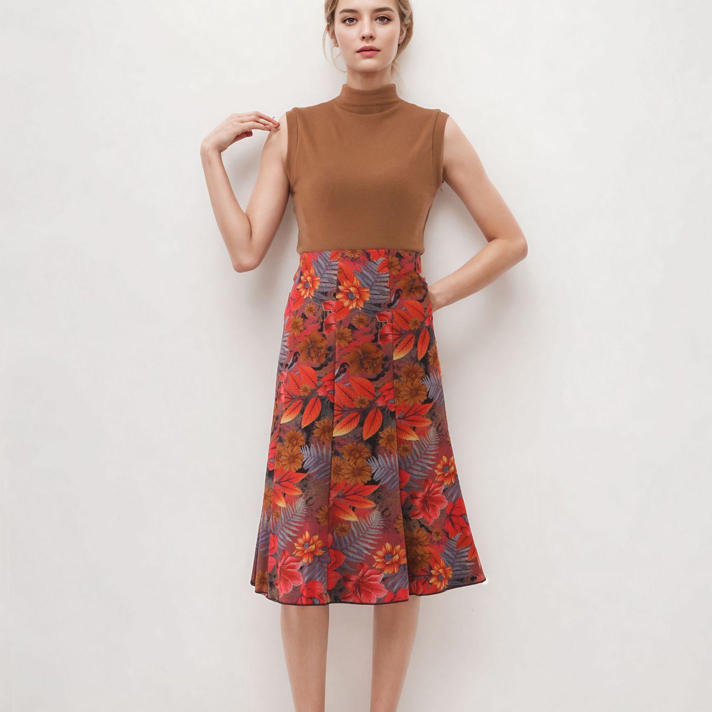 Women s Casual Printed Skirt, Floral Skirt, Trendy Temperament, A-line Skirt, Elastic Mid-length Skirt L
Women s Casual Printed Skirt, Floral Skirt, Trendy Temperament, A-line Skirt, Elastic Mid-length Skirt L