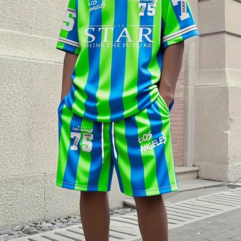Summer fashion men s suit, digital print T-shirt and shorts two-piece set XL
Summer fashion men s suit, digital print T-shirt and shorts two-piece set XL