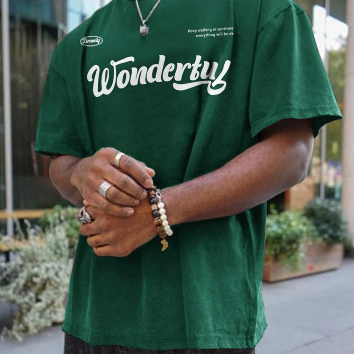 Men s Inspirational Wonderful Graphic Tee, Minimalist Script & Quote Streetwear Oversized T-Shirt L зелений
Men s Inspirational Wonderful Graphic Tee, Minimalist Script & Quote Streetwear Oversized T-Shirt L зелений