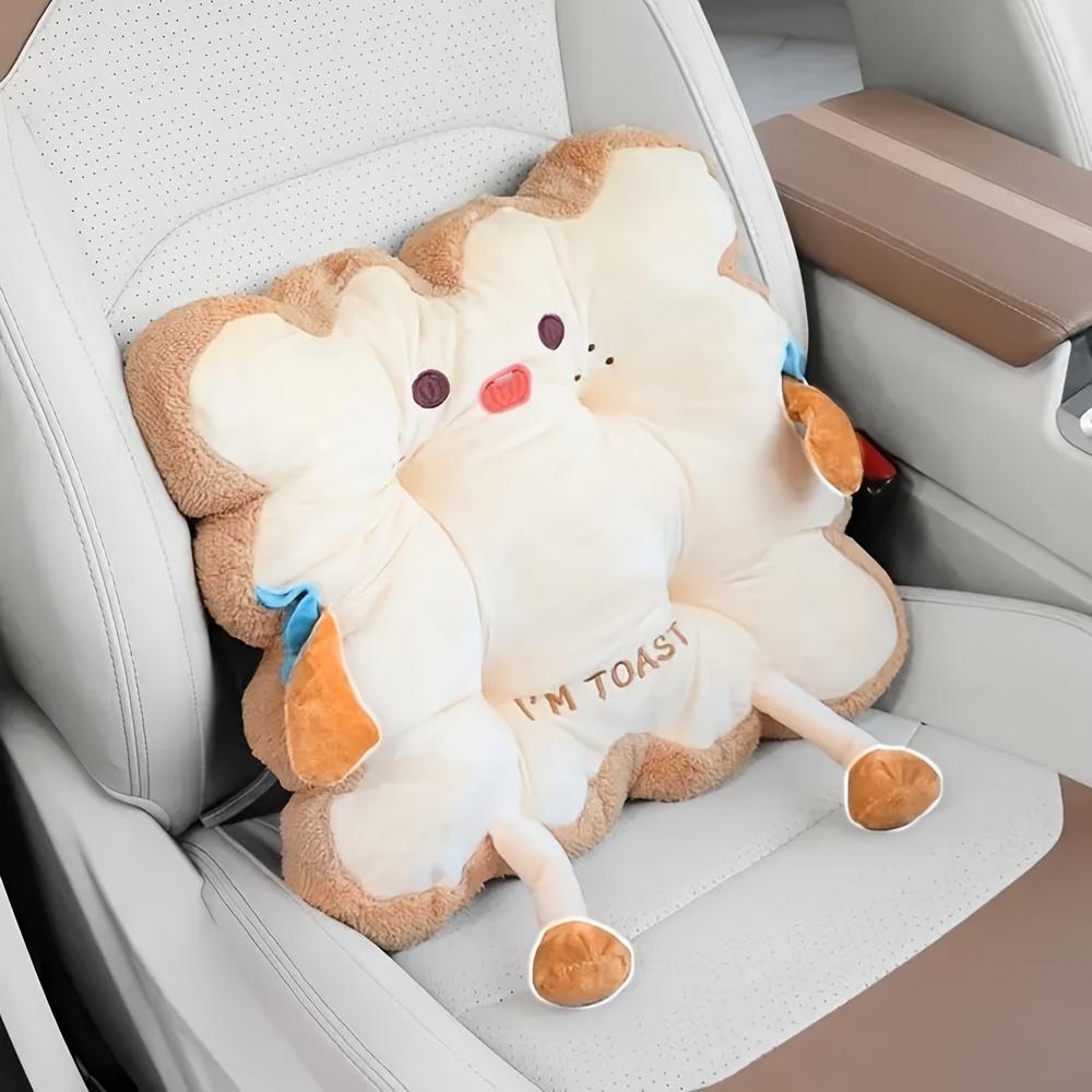 1pc of Cozy Cartoon Toast-Shaped Seat And Back Cushion, Car Seat Pad, Fatigue-Reducing Washable Pillow Suitable for Different Types of Vehicles adorable
1pc of Cozy Cartoon Toast-Shaped Seat And Back Cushion, Car Seat Pad, Fatigue-Reducing Washable Pillow Suitable for Different Types of Vehicles adorable