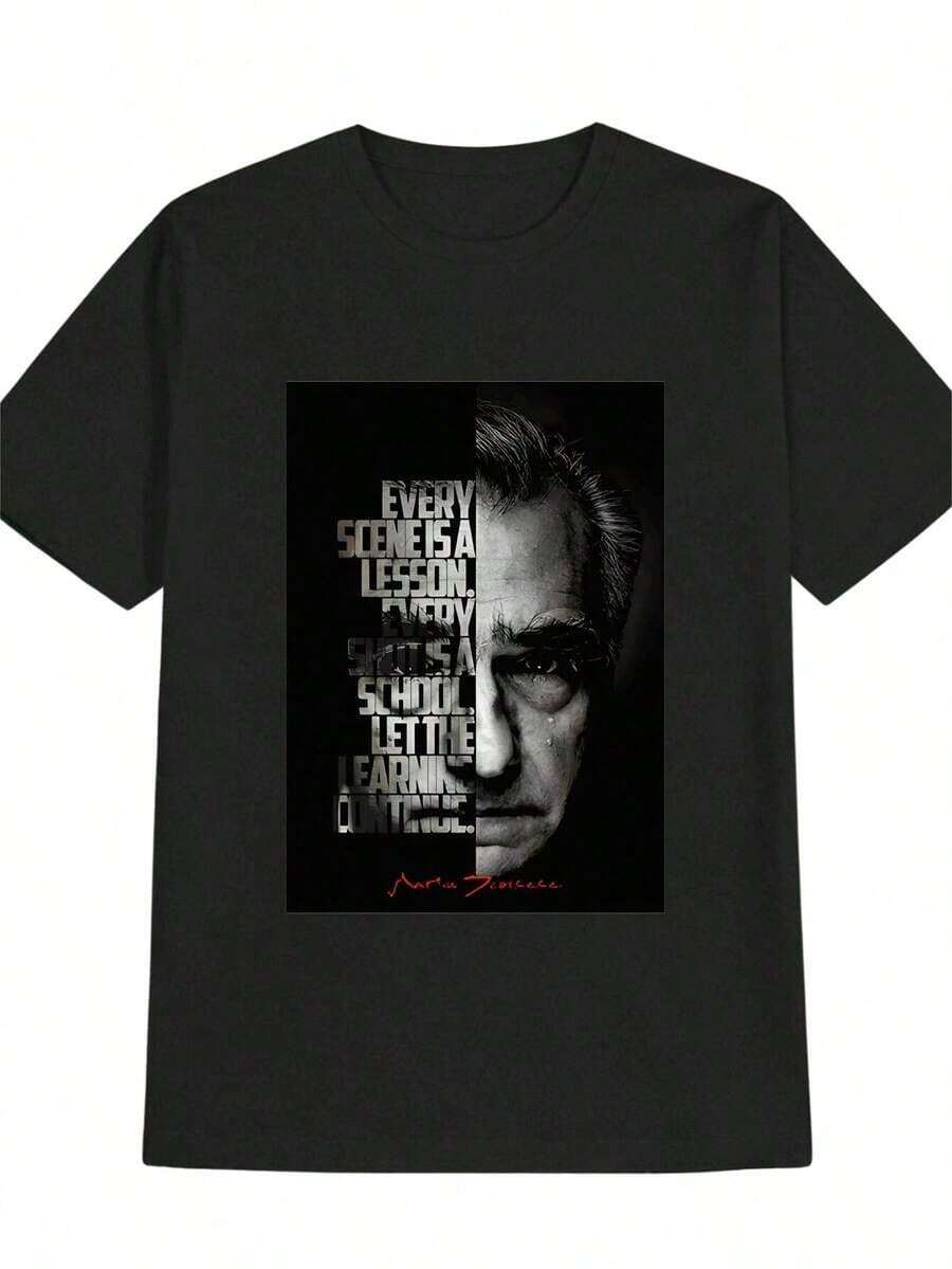 1 PcsMen s Casual Graphic T-Shirt With Al Pacino Portrait & Bold Typography Print - Black Round Neck 5XL різнокольоровий
1 PcsMen s Casual Graphic T-Shirt With Al Pacino Portrait & Bold Typography Print - Black Round Neck 5XL різнокольоровий