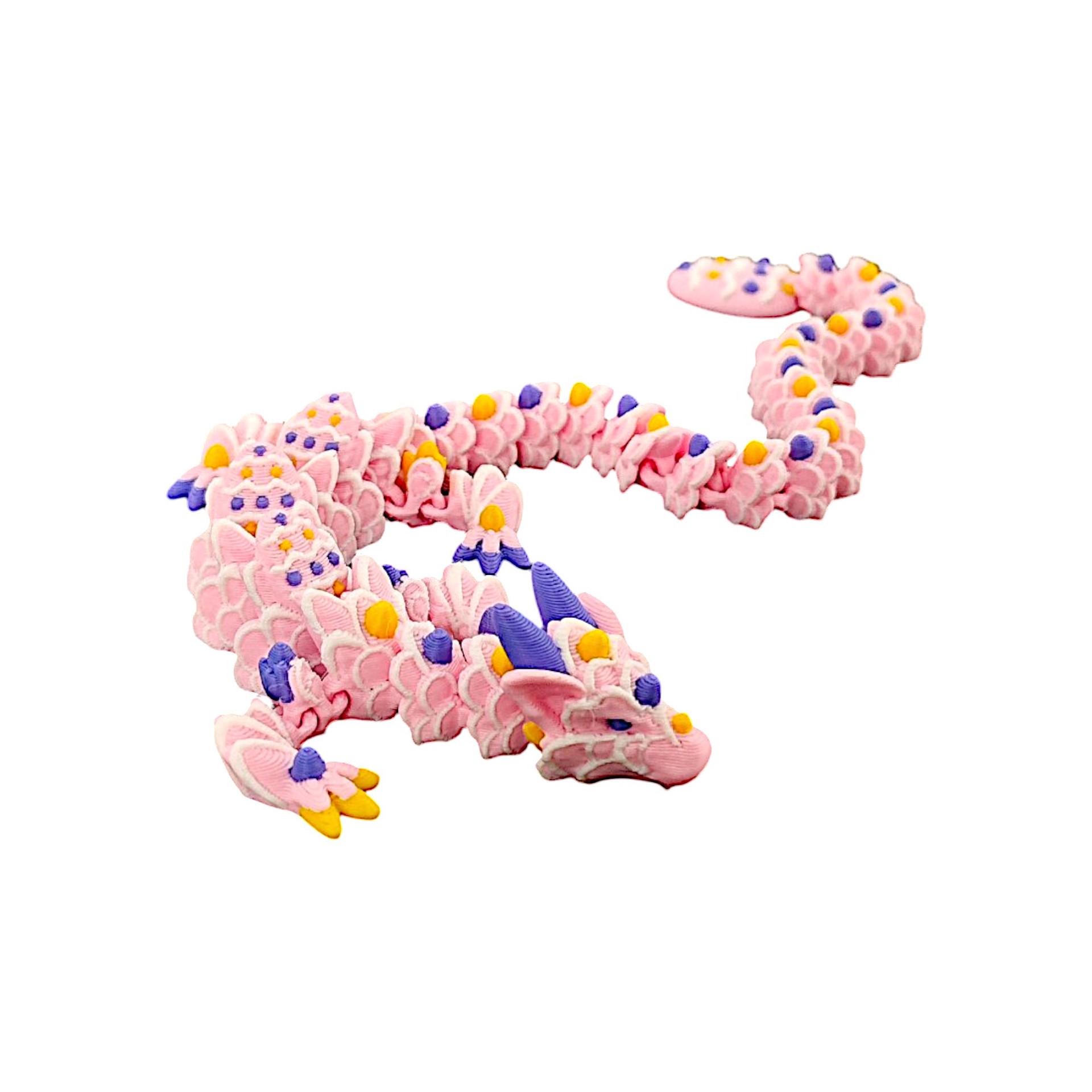 3D-печатная подвижная фигурка Дракона-печеньки - Креативный китайский дизайн с сакурой розовый
3D-печатная подвижная фигурка Дракона-печеньки - Креативный китайский дизайн с сакурой розовый