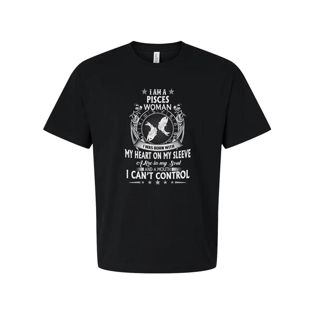 Unisex Short Sleeve Zodiac Graphic Tee Featuring Pisces Symbol With Celestial Em 3XL
Unisex Short Sleeve Zodiac Graphic Tee Featuring Pisces Symbol With Celestial Em 3XL