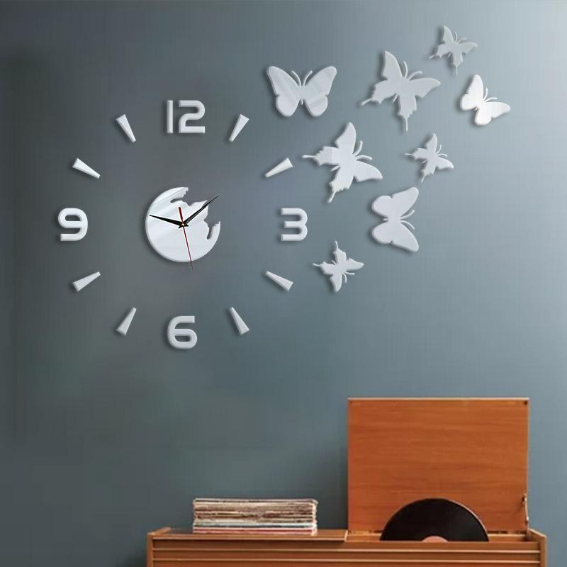 DIY Butterfly Clock Mirror Material Simple Home Wall Decoration Suitable for Living Room, Bedroom Home Decoration Wall срібний
DIY Butterfly Clock Mirror Material Simple Home Wall Decoration Suitable for Living Room, Bedroom Home Decoration Wall срібний