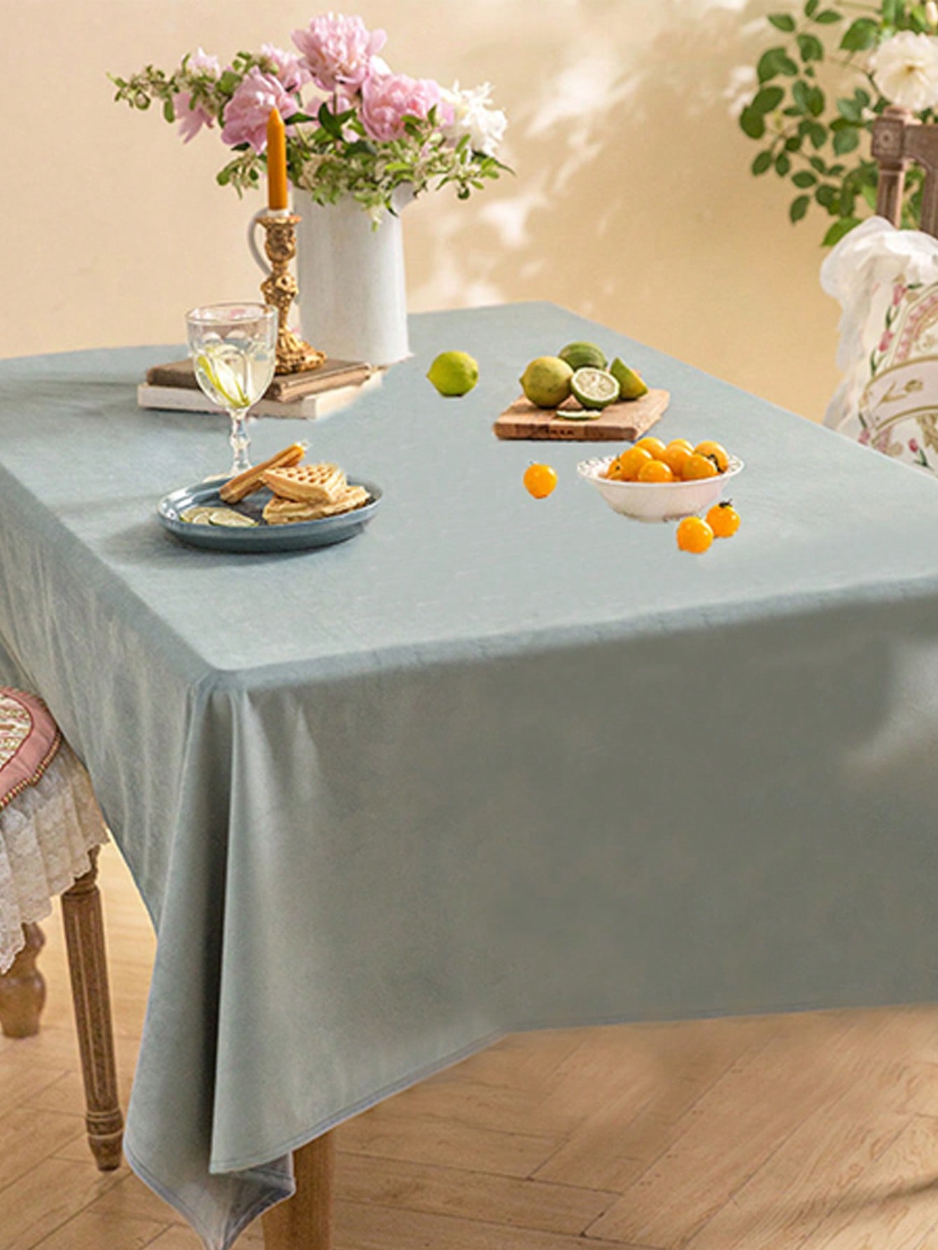 Premium French Minimalist Solid Color Rectangular Tablecloth, Elegant Table Cover for Dining Table, Hotel, Restaurant, Kitchen, 60X60cm синій
Premium French Minimalist Solid Color Rectangular Tablecloth, Elegant Table Cover for Dining Table, Hotel, Restaurant, Kitchen, 60X60cm синій