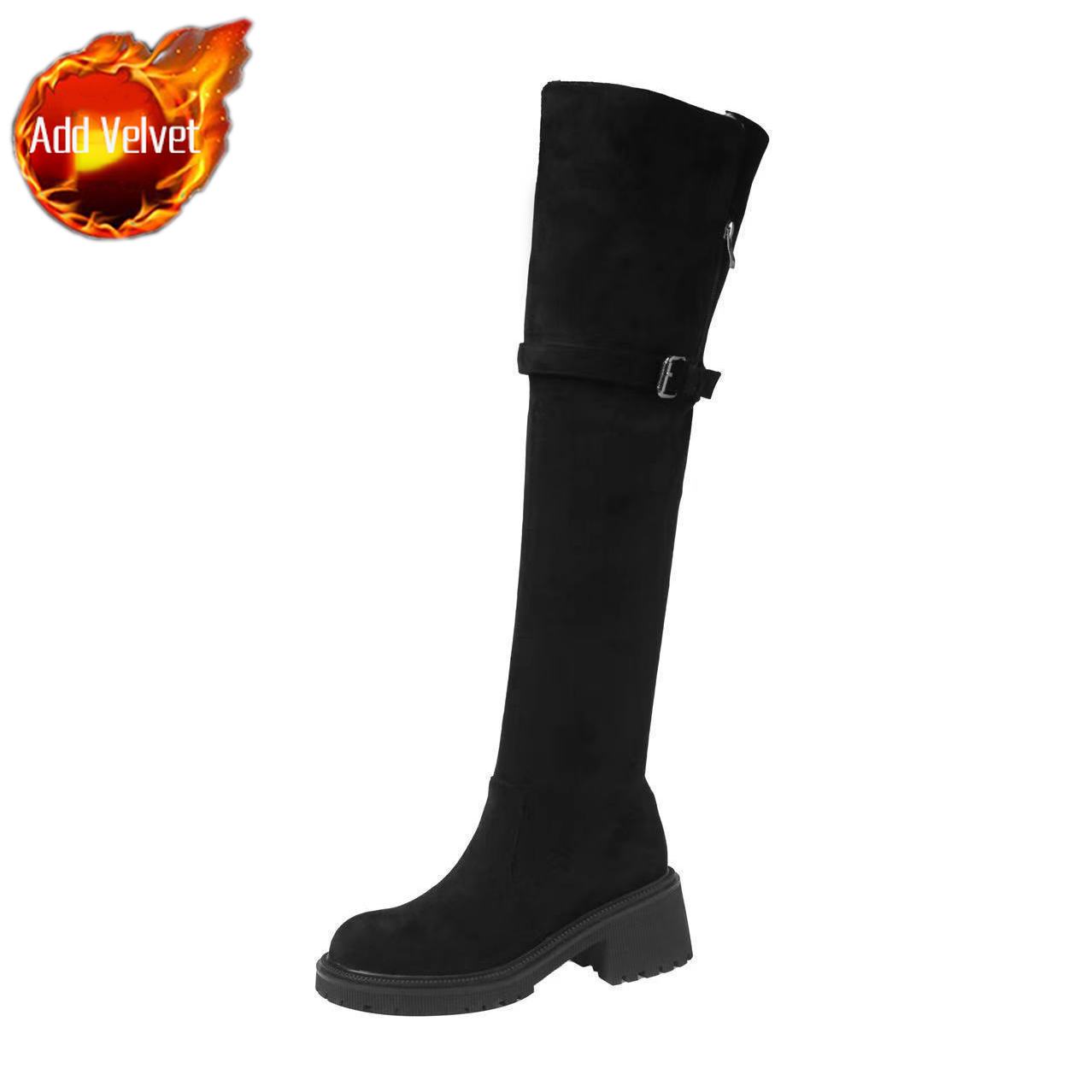 Men Women Winter Boots Retro Wool Lined Knee High Thick Soled Top Snow Sheepskin Slimming Warm Protection for Cold Weather Conditions 35
Men Women Winter Boots Retro Wool Lined Knee High Thick Soled Top Snow Sheepskin Slimming Warm Protection for Cold Weather Conditions 35