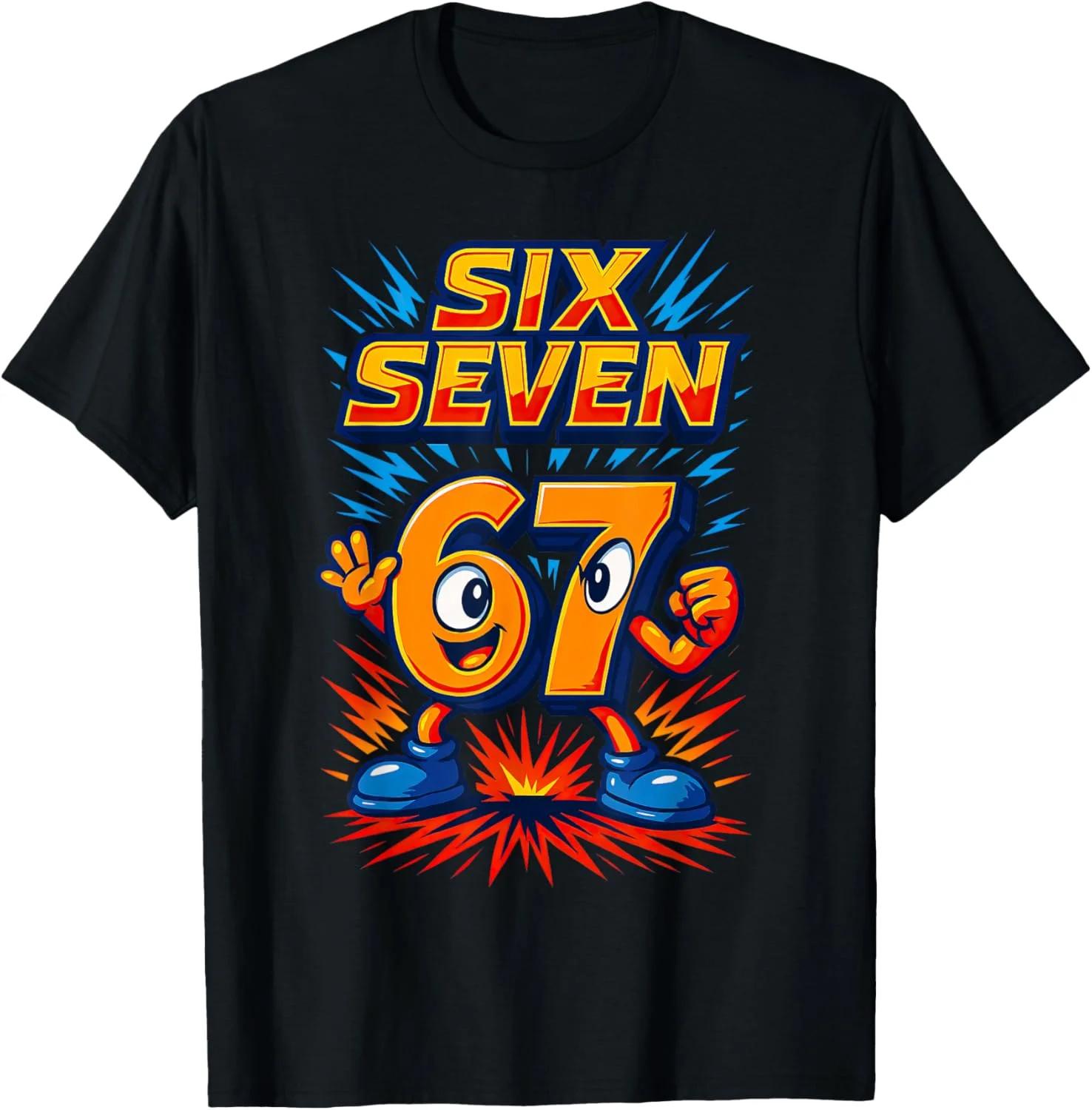 Six Seven 67 Birthday Celebration Cartoon Character Graphic Tee Cotton Short Sleeve TShirt Unisex 4XL
Six Seven 67 Birthday Celebration Cartoon Character Graphic Tee Cotton Short Sleeve TShirt Unisex 4XL