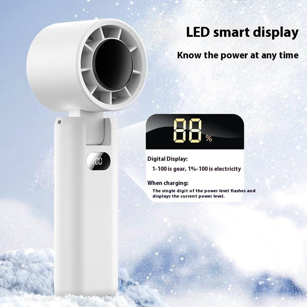 WT22 Portable Mini Fan Rechargeable Turbo Fan 5 Gear Foldable Handheld Cooling Fan with Digital Display Black
WT22 Portable Mini Fan Rechargeable Turbo Fan 5 Gear Foldable Handheld Cooling Fan with Digital Display Black