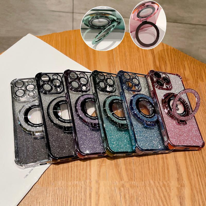 Для Iphone 15 14 Pro Max 13 12 Чехол с магнитным кронштейном Блестящая прозрачная цветная рамка Полный комплект Защитный чехол из ТПУ
Для Iphone 15 14 Pro Max 13 12 Чехол с магнитным кронштейном Блестящая прозрачная цветная рамка Полный комплект Защитный чехол из ТПУ