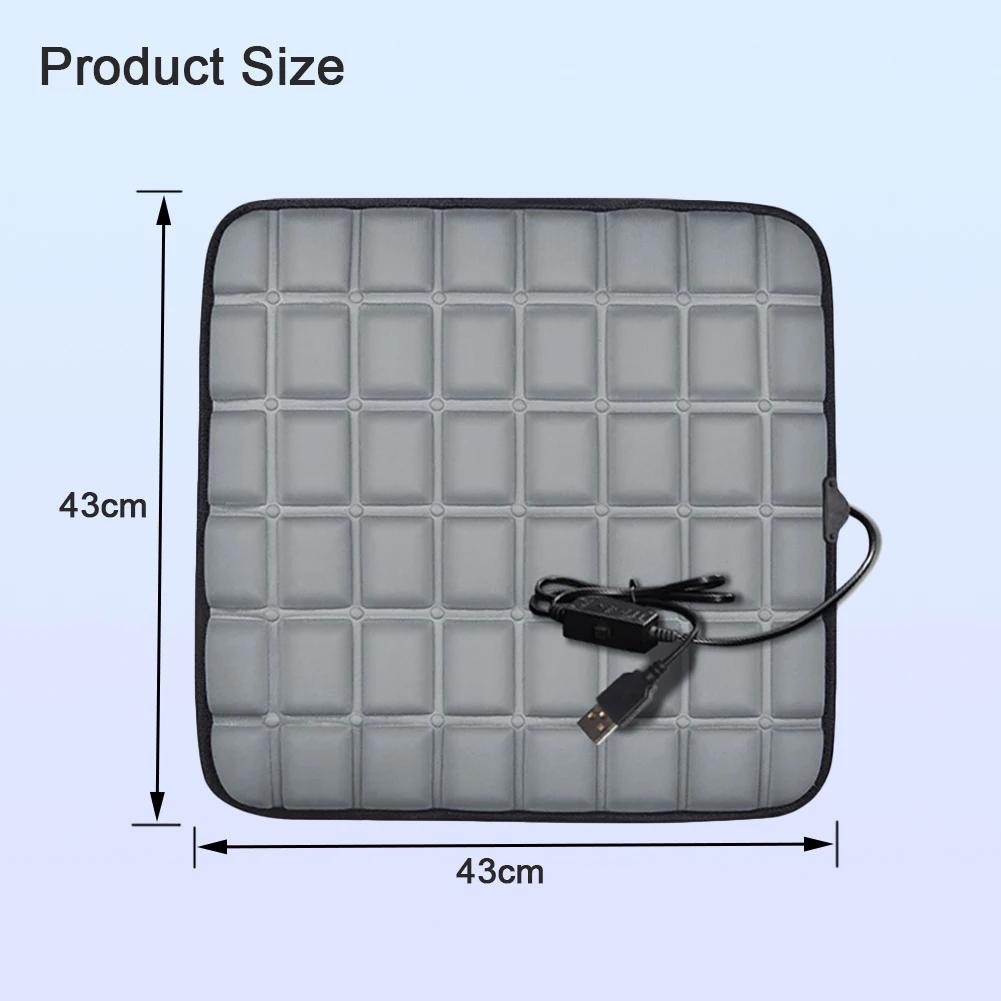 Portable Heated Mat 3 Adjustable Temperature USB Electric Heated Chair Cushion 4 Heated Areas Warmer Sitting Mat Pad for Camping 1PCS серый
Portable Heated Mat 3 Adjustable Temperature USB Electric Heated Chair Cushion 4 Heated Areas Warmer Sitting Mat Pad for Camping 1PCS серый