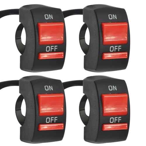 4 шт. 7/8 22 мм переключатель на руль, переключатель включения/выключения на руле для квадроцикла, мотоцикла, скутера, двигателя картинга, внедорожного мотоцикла
4 шт. 7/8 22 мм переключатель на руль, переключатель включения/выключения на руле для квадроцикла, мотоцикла, скутера, двигателя картинга, внедорожного мотоцикла