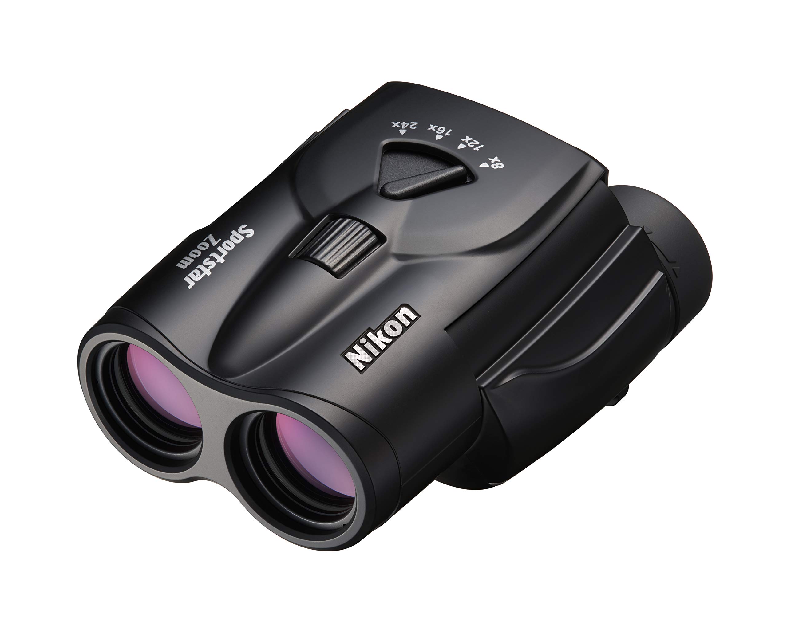 Nikon Sportstar Zoom 8-24x25 Porro Prism Binoculars, 8-24x Magnification, 25mm Aperture, Black (SPZ8-24X25BK)
Nikon Sportstar Zoom 8-24x25 Porro Prism Binoculars, 8-24x Magnification, 25mm Aperture, Black (SPZ8-24X25BK)