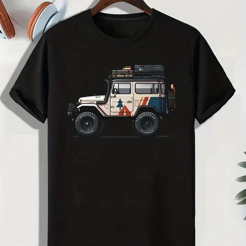 Men s Stylish Car Print T-Shirt - Comfy Summer Wear, Crew Neck, Perfect for Casual Outings & Resort Vacations XL
Men s Stylish Car Print T-Shirt - Comfy Summer Wear, Crew Neck, Perfect for Casual Outings & Resort Vacations XL