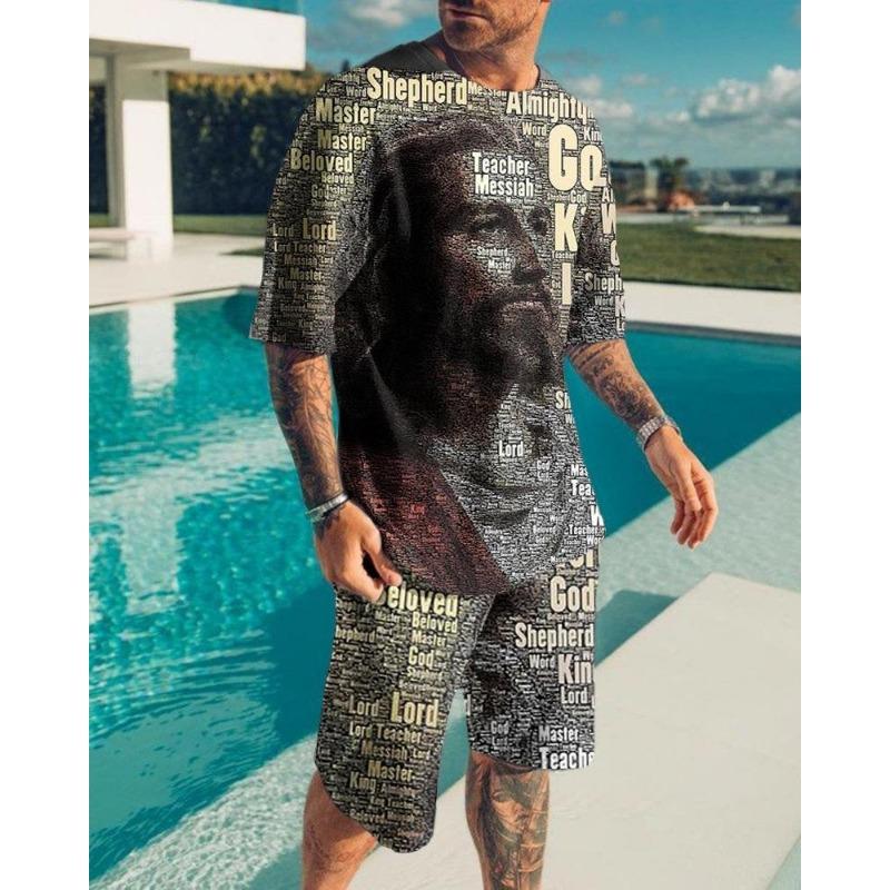 Print Casual O-Neck Tracksuit Oversized Beach Sportwear Summer Men Sets Shorts Outfits Male Clothing Street T Shirt Two Piece S
Print Casual O-Neck Tracksuit Oversized Beach Sportwear Summer Men Sets Shorts Outfits Male Clothing Street T Shirt Two Piece S