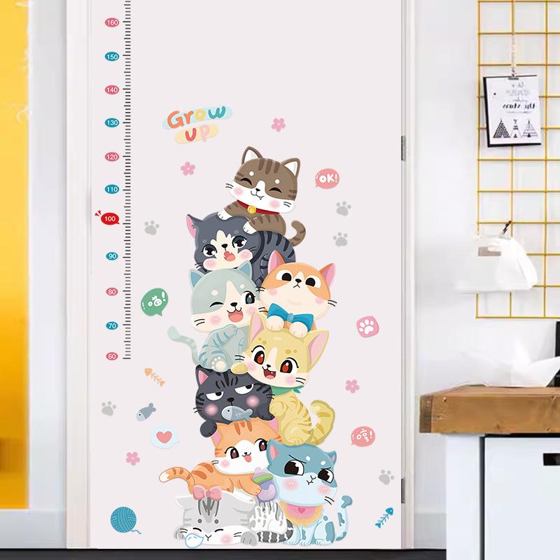 Cartoon pet cat height sticker children room decoration measurement height wall sticker self-adhesive sticker removable 60*90
Cartoon pet cat height sticker children room decoration measurement height wall sticker self-adhesive sticker removable 60*90