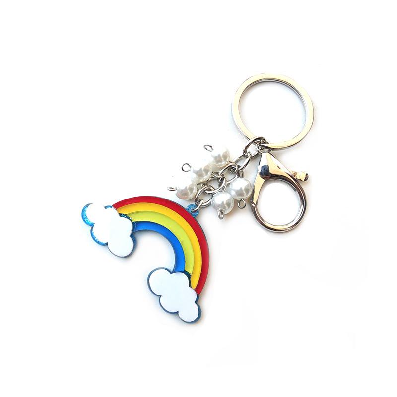 Acrylic Patchwork Rainbow Keychain: Personalized Women s Bag Charm
Acrylic Patchwork Rainbow Keychain: Personalized Women s Bag Charm