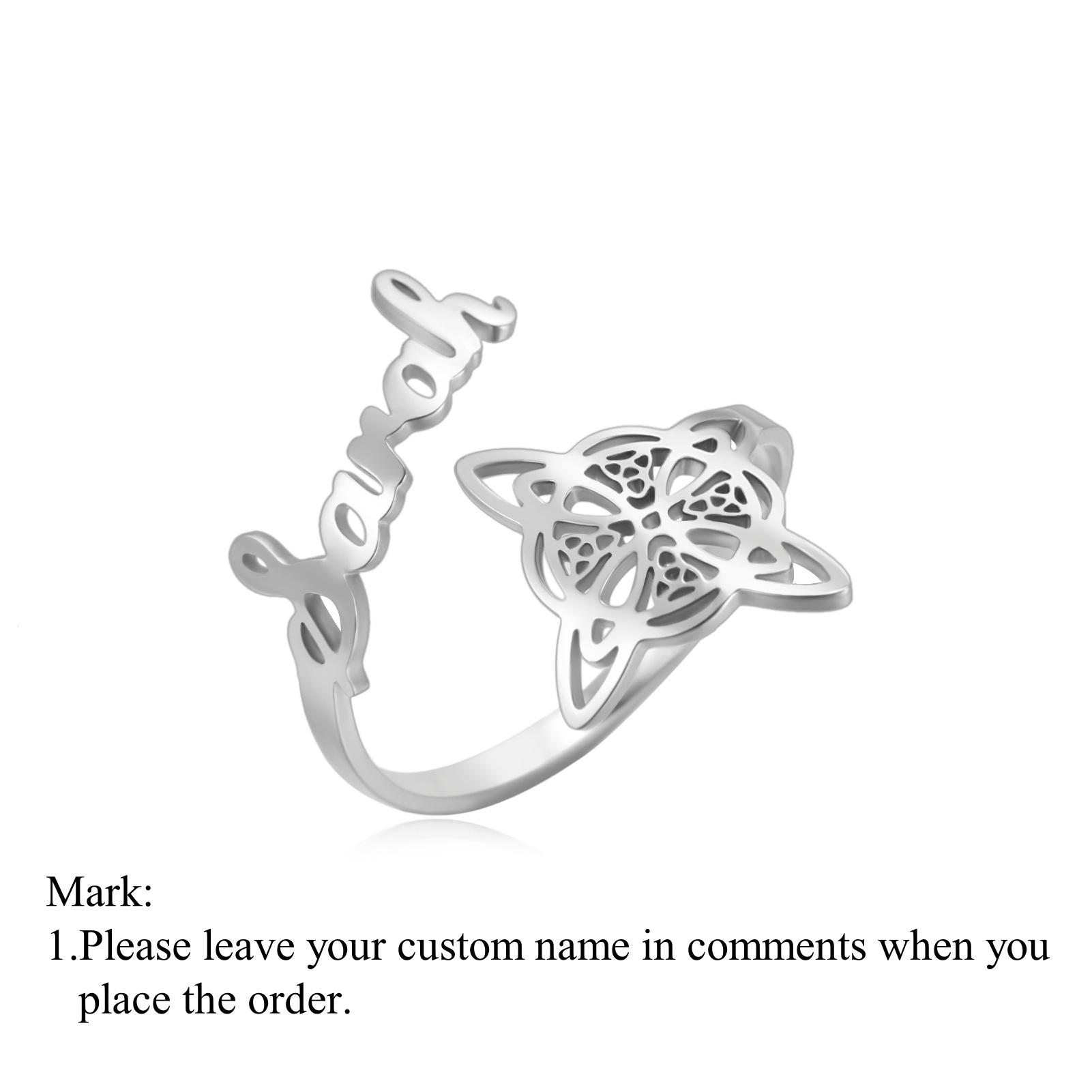 LIKGREAT Custom Name Ring for Women Men Personalized Witch Knot Rings Stainless Steel Jewelry Couple Family Birthday Gift resizable&Customized Type&Commonly
LIKGREAT Custom Name Ring for Women Men Personalized Witch Knot Rings Stainless Steel Jewelry Couple Family Birthday Gift resizable&Customized Type&Commonly